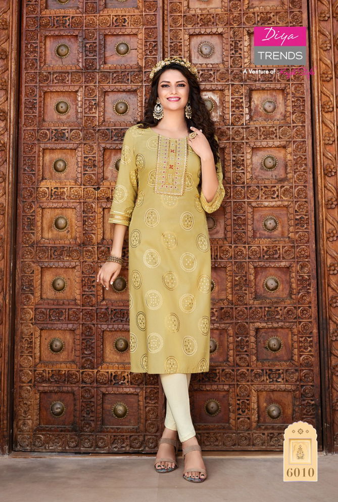 Victoria 6 Embroidery Latest Wholesale Kurti Collection